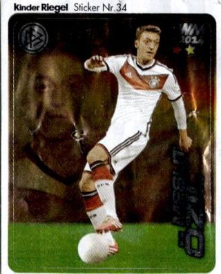Mesut Özil – WM 2014 - DFB Team-Sticker (Ferrero), Nr. 34