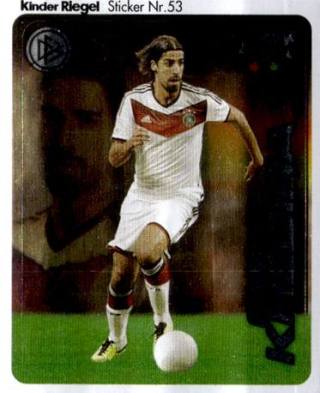Sami Khedira – WM 2014 - DFB Team-Sticker (Ferrero), Nr. 53