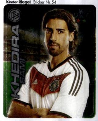 Sami Khedira – WM 2014 - DFB Team-Sticker (Ferrero), Nr. 54