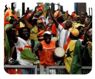 Fans aus aller Welt in Deutschland (Ghana) – Bundesliga Fussball 2006/07, Nr. 494