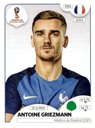 Antoine Griezmann – FIFA World Cup 2018 Russia - 670 stickers version, nr 195