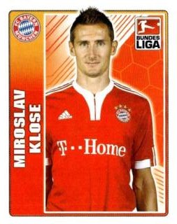 Miroslav Klose – Fussball Bundesliga 2009/10, n. 329