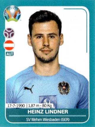 Heinz Lindner – UEFA Euro 2020 Preview - 568 stickers version, Nr. AUT7