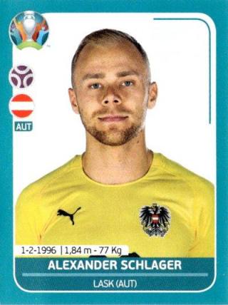 Alexander Schlager – UEFA Euro 2020 Preview - 568 stickers version, Nr. AUT9