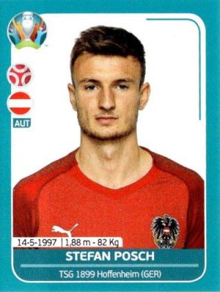 Stefan Posch – UEFA Euro 2020 Preview - 568 stickers version, Nr. AUT15