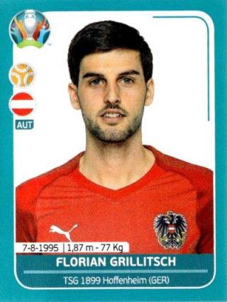Florian Grillitsch – UEFA Euro 2020 Preview - 568 stickers version, Nr. AUT17