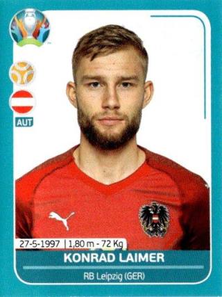 Konrad Laimer – UEFA Euro 2020 Preview - 568 stickers version, Nr. AUT19