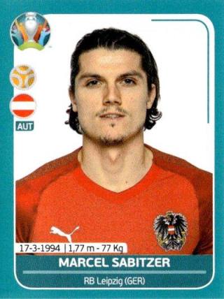 Marcel Sabitzer – UEFA Euro 2020 Preview - 568 stickers version, Nr. AUT21