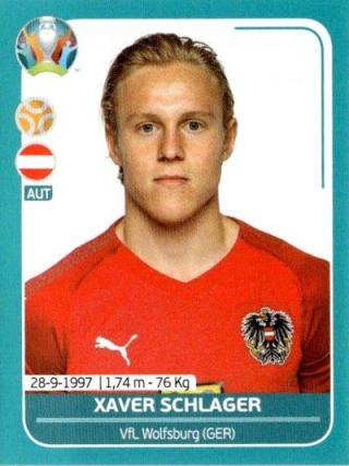Xaver Schlager – UEFA Euro 2020 Preview - 568 stickers version, n. AUT23