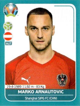 Marko Arnautović – UEFA Euro 2020 Preview - 568 stickers version, Nr. AUT26