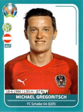 Michael Gregoritsch – UEFA Euro 2020 Preview - 568 stickers version, Nr. AUT27