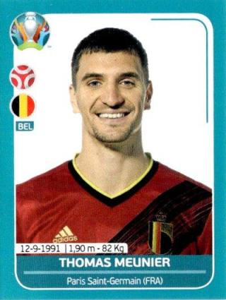 Thomas Meunier – UEFA Euro 2020 Preview - 568 stickers version, Nr. BEL13