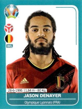 Jason Denayer – UEFA Euro 2020 Preview - 568 stickers version, Nr. BEL16