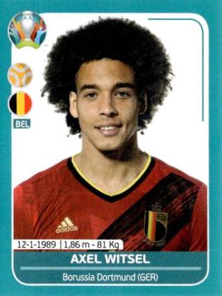Axel Witsel – UEFA Euro 2020 Preview - 568 stickers version, Nr. BEL22