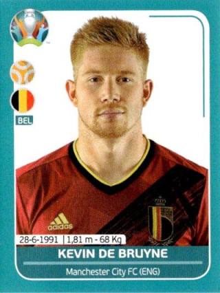 Kevin De Bruyne – UEFA Euro 2020 Preview - 568 stickers version, Nr. BEL23