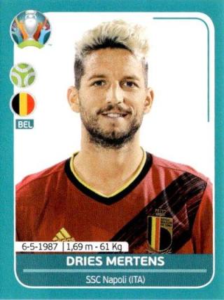 Dries Mertens – UEFA Euro 2020 Preview - 568 stickers version, no. BEL28