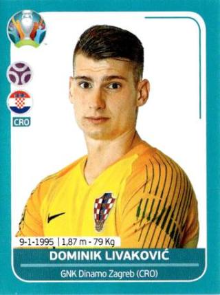 Dominik Livaković – UEFA Euro 2020 Preview - 568 stickers version, Nr. CRO7