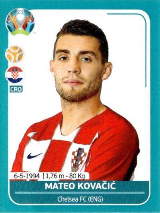 Mateo Kovačić – UEFA Euro 2020 Preview - 568 stickers version, Nr. CRO19