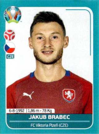 Jakub Brabec – UEFA Euro 2020 Preview - 568 stickers version, Nr. CZE11