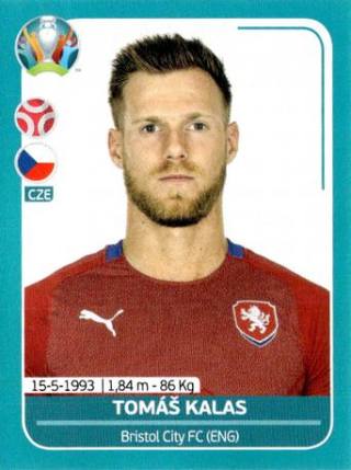 Tomáš Kalas – UEFA Euro 2020 Preview - 568 stickers version, Nr. CZE16