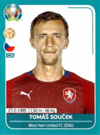Tomáš Souček – UEFA Euro 2020 Preview - 568 stickers version, n. CZE20