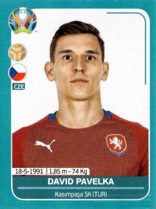 David Pavelka – UEFA Euro 2020 Preview - 568 stickers version, Nr. CZE25