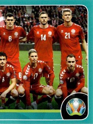 Line-up – UEFA Euro 2020 Preview - 568 stickers version, n.º DEN3