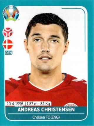 Andreas Christensen – UEFA Euro 2020 Preview - 568 stickers version, Nr. DEN11
