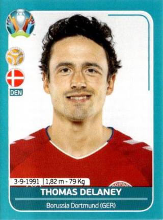 Thomas Delaney – UEFA Euro 2020 Preview - 568 stickers version, Nr. DEN17