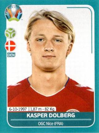 Kasper Dolberg – UEFA Euro 2020 Preview - 568 stickers version, Nr. DEN24
