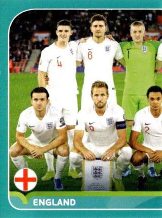 Line-up – UEFA Euro 2020 Preview - 568 stickers version, n.º ENG2