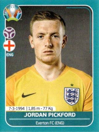 Jordan Pickford – UEFA Euro 2020 Preview - 568 stickers version, Nr. ENG7