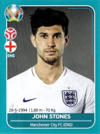 John Stones – UEFA Euro 2020 Preview - 568 stickers version, Nr. ENG17
