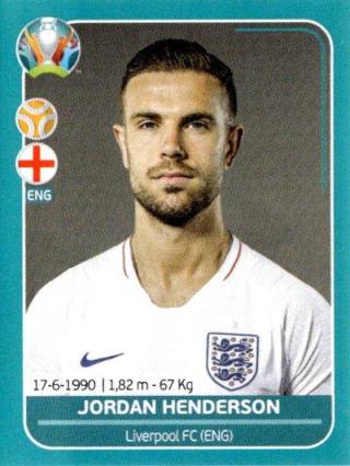 Jordan Henderson – UEFA Euro 2020 Preview - 568 stickers version, Nr. ENG18