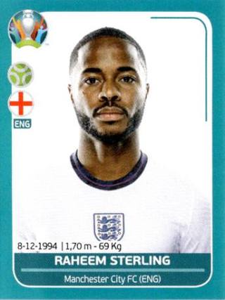 Raheem Sterling – UEFA Euro 2020 Preview - 568 stickers version, Nr. ENG25