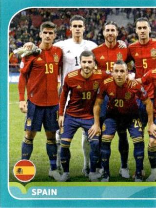 Line-up – UEFA Euro 2020 Preview - 568 stickers version, n. ESP2