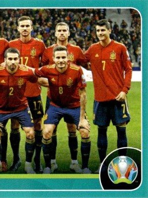 Line-up – UEFA Euro 2020 Preview - 568 stickers version, n. ESP3