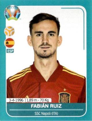 Fabián Ruiz – UEFA Euro 2020 Preview - 568 stickers version, Nr. ESP23