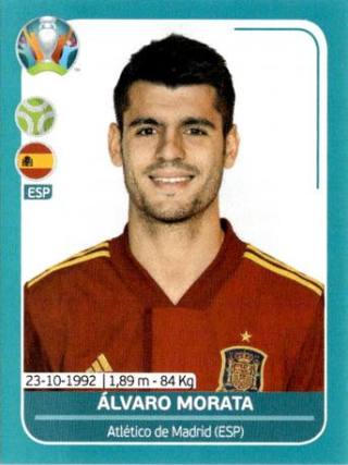 Álvaro Morata – UEFA Euro 2020 Preview - 568 stickers version, Nr. ESP27