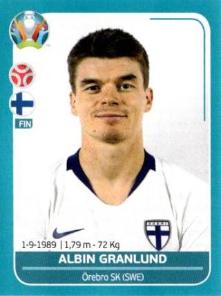 Albin Granlund – UEFA Euro 2020 Preview - 568 stickers version, Nr. FIN14