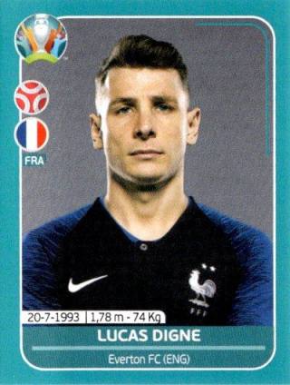 Lucas Digne – UEFA Euro 2020 Preview - 568 stickers version, Nr. FRA13