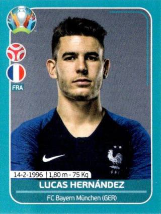 Lucas Hernández – UEFA Euro 2020 Preview - 568 stickers version, Nr. FRA14