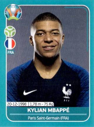 Kylian Mbappé – UEFA Euro 2020 Preview - 568 stickers version, Nr. FRA25