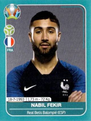 Nabil Fekir – UEFA Euro 2020 Preview - 568 stickers version, Nr. FRA28