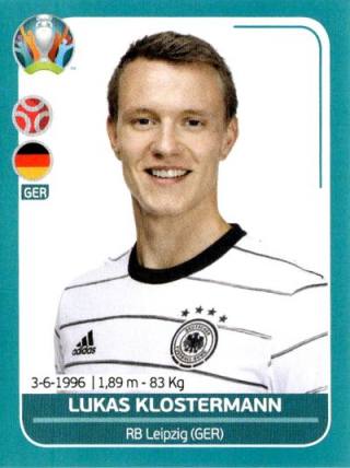 Lukas Klostermann – UEFA Euro 2020 Preview - 568 stickers version, Nr. GER13