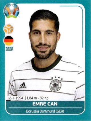 Emre Can – UEFA Euro 2020 Preview - 568 stickers version, Nr. GER18