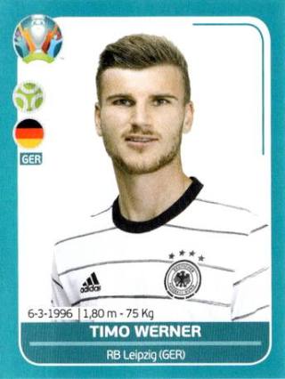 Timo Werner – UEFA Euro 2020 Preview - 568 stickers version, Nr. GER28