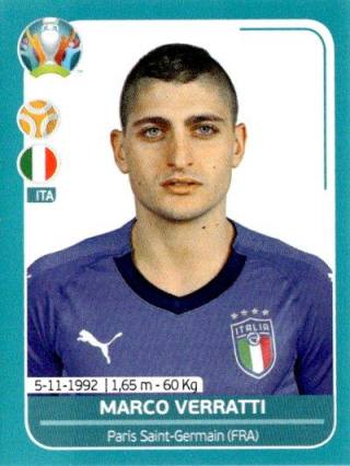 Marco Verratti – UEFA Euro 2020 Preview - 568 stickers version, Nr. ITA18