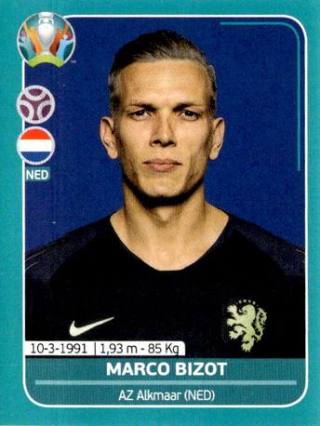 Marco Bizot – UEFA Euro 2020 Preview - 568 stickers version, Nr. NED9