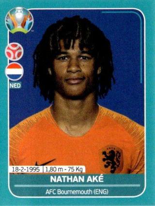 Nathan Aké – UEFA Euro 2020 Preview - 568 stickers version, Nr. NED10
